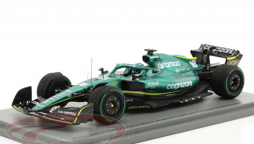 1/43 Spark 2022 Lance Stroll Aston Martin AMR22 #18 Emilia-Romagna GP Formula 1 Car Model