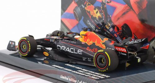 1/43 Minichamps 2022 Max Verstappen Red Bull #1 Formula 1 World Champion Winner Saudi Arabian GP Dschidda Car Model