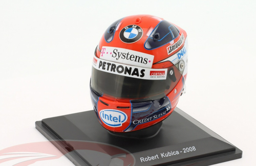 1/5 Spark 2008 Robert Kubica #4 BMW Sauber Formula 1 Helmet Model