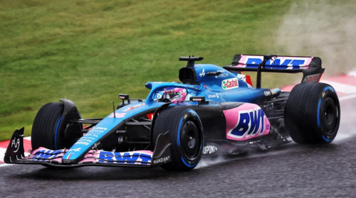 Miniature Minichamps 1/43 – BWT Alpine F1 Team A522 – Fernando Alonso – GP Bahreïn 2022