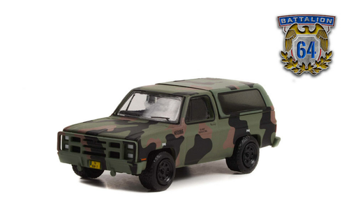 1/64 Greenlight 1985 Chevrolet M1009 CUCV Battalion 64 Series 2 Diecast Car Model