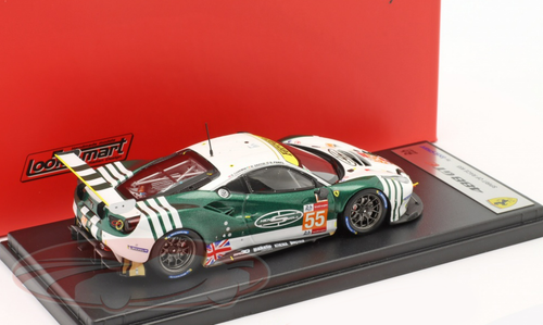 1/43 LookSmart 2021 Ferrari 488 GTE Evo #55 24h LeMans Spirit of Race Duncan Cameron, David Perel, Matt Griffin Car Model