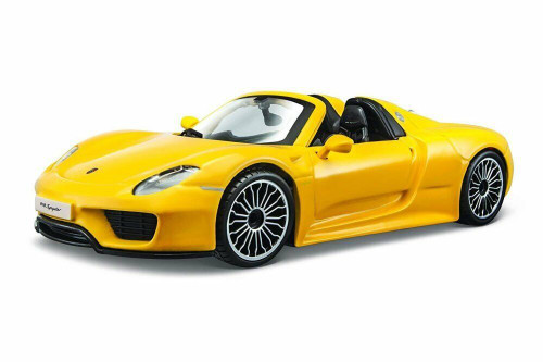 Porsche Boxster Convertible Yellow 1/24 Diecast Model Car by