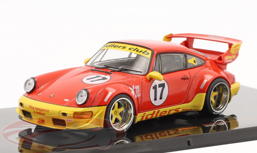 1/43 Ixo Porsche 911 (964) RWB #17 (Red & Yellow) Car Model