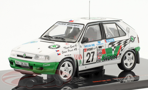 1/43 Ixo 1995 Skoda Felicia Kit Car #27 rally Sweden Skoda Motorsport Emil Triner, Pavel Stanc Car Model