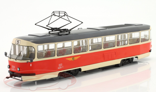 1/43 Premium Classixxs Tatra T4D Tram Dresden (Red & Beige) Model