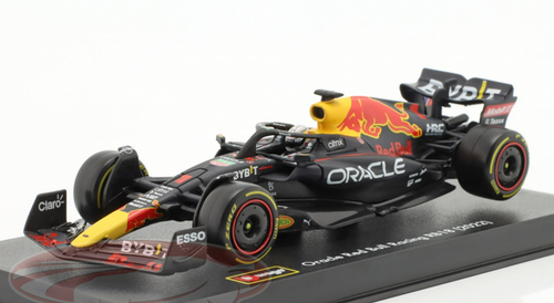 1/43 BBurago 2022 Formula 1 Max Verstappen Red Bull RB18 #1 World Champion Car Model Elite Edition