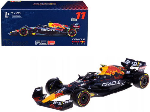 1/43 BBurago 2022 Formula 1 Sergio Perez Red Bull RB18 #11 Car Model Elite Edition