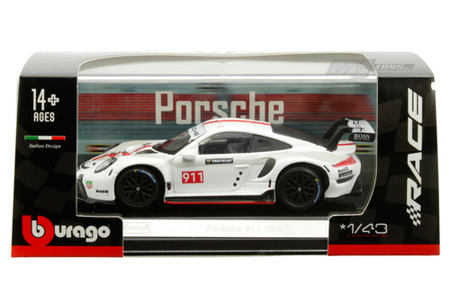 1/43 BBurago 2020 Porsche 911 RSR LM #911 Car Model