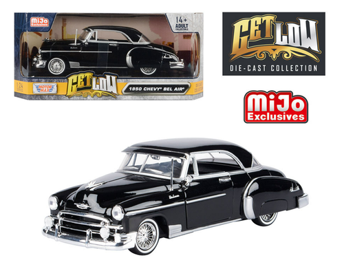 1/24 Motormax 1950 Chevrolet Bel Air Lowrider (Black) Diecast Car Model