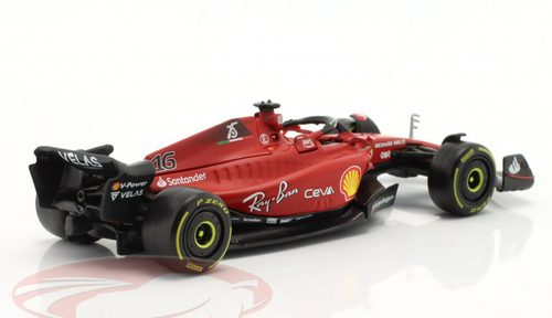 1/43 BBurago 2022 Formula 1 Charles Leclerc Ferrari F1-F75 #16 Standard Edition Car Model