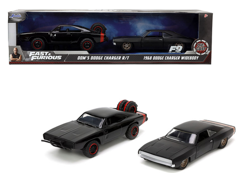 1/32 Jada 2-Pack Dom’s Dodge Charger R/T & 1968 Dodge Charger Widebody Fast & Furious F9