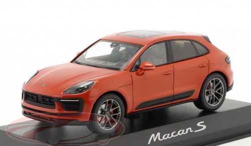 1/43 Dealer Edition Porsche Macan S Turismo III (Papaya Orange Metallic) Car Model