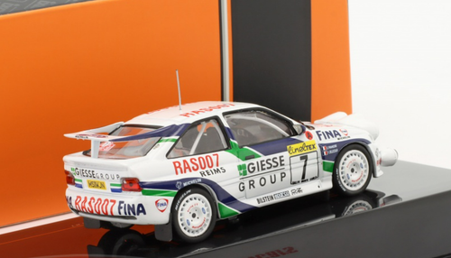 1/43 Ixo 1995 Ford Escort RS Cosworth #7 2nd Rallye Monte Carlo R.A.S. Ford François Delecour, Catherine François Car Model