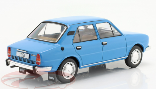 1/24 Whitebox Skoda 105 L Light Blue Car Model