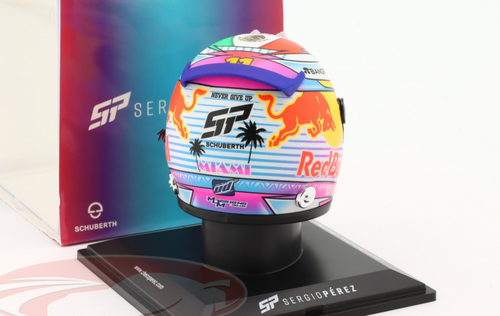 1/4 Schuberth 2022 Formula 1 Sergio Perez Red Bull Racing #11 4th Miami GP Helmet Model