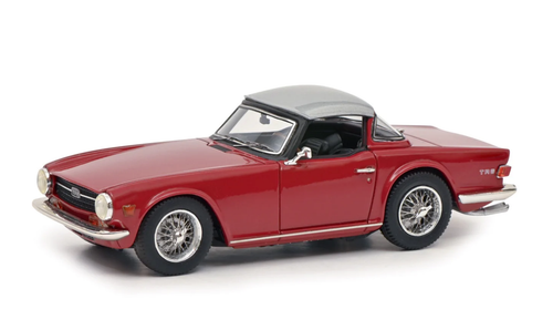 1/43 Schuco 1968-1976 Triumph TR6 Roadster (Wine Red) Car Model