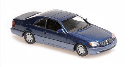 1/43 Minichamps 1992 Mercedes-Benz 600 SEC Coupe (Blue Metallic) Car Model