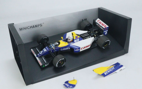 1/18 Minichamps 1992 Formula 1 Williams Renault FW14B RICARDO PATRESE Diecast Car Model