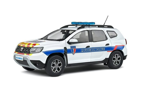 1/18 Solido 2021 Dacia Duster Ph.2 Police Municipale Diecast Car Model