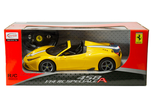 1/14 Rastar Radio Control Ferrari 458 Speciale A (Yellow)