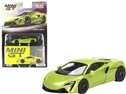 1/64 Mini GT McLaren Artura (Flux Green) Diecast Car Model