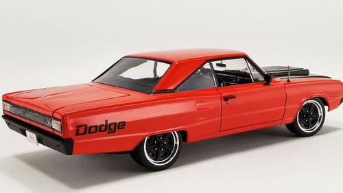 1/18 ACME 1967 Dodge Coronet R/T Restomod (Red with Black Hood) Diecast Car Model Limited