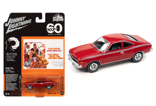 1/64 Johnny Lightning 1974 AMC Hornet (Red) – James Bond 007 The Man With The Golden Gun Diecast Car Model