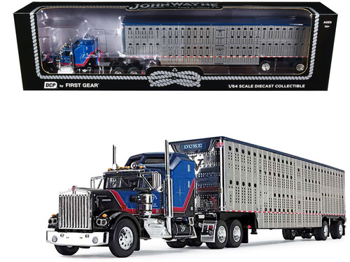 Kenworth W900A Day Cab with Wilson Silver Star Livestock Tandem 