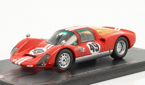 1/43 Spark 1966 Porsche 906 #49 6th 12h Sebring Charles Vögele Jo Siffert, Charles Vögele Car Model