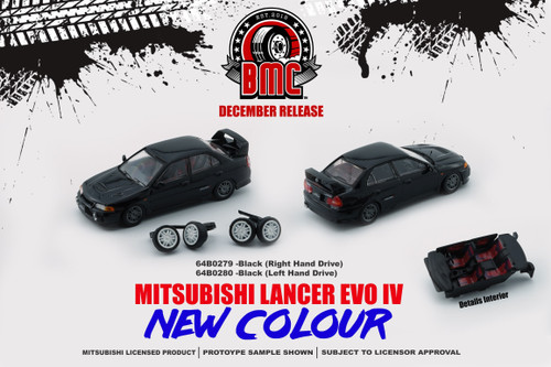 1/64 BM Creations Mitsubishi Lancer EVO IV -BLK