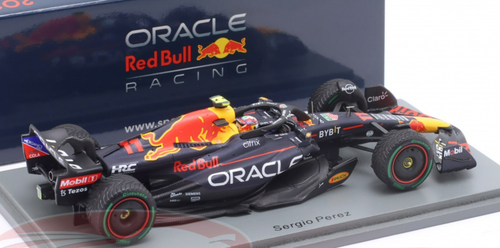 1/43 Spark 2022 Formula 1 Singapore GP Winner Sergio Perez Oracle Red Bull Racing RB18 No.11 Oracle Red Bull Racing Car Model