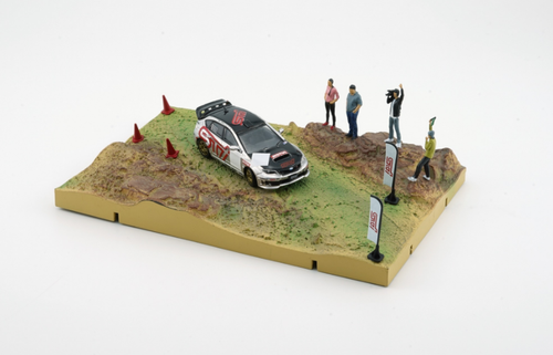 1/64 BM Creations Subaru 2009 IMPREZA WRX STI -Rally w/Grass Diorama Limited 