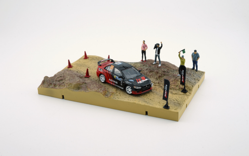 1/64 BM Creations Mitsubishi Lancer EVO X Advan w/Mud Diorama (Car, human, puppet and base)