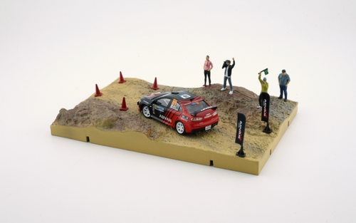 1/64 BM Creations Mitsubishi Lancer EVO X Advan w/Mud Diorama (Car, human, puppet and base)