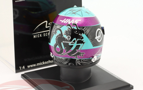 1/4 Schuberth 2022 Formula 1 Mick Schumacher Haas F1 Team #47 Miami GP Helmet Model