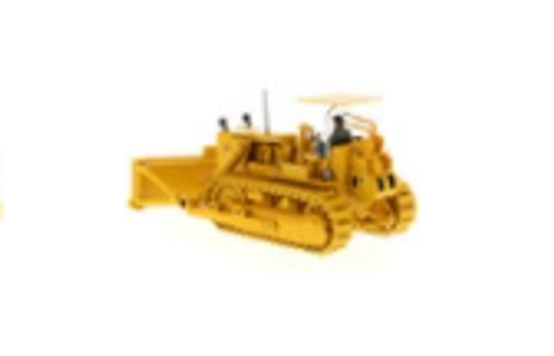 CAT Caterpillar D7C Track-Type Tractor Dozer Yellow with Operator "Vintage Series" 1/50 Diecast Model by Diecast Masters