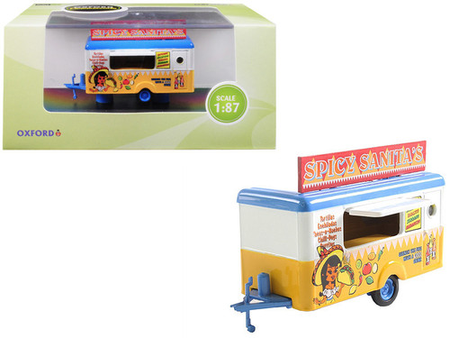 Mobile Food Trailer "Spicy Sanita's" 1/87 (HO) Scale Diecast Model by Oxford Diecast