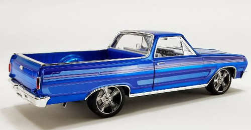 1/18 ACME 1965 Chevrolet El Camino Southern Kings Customs (Laser Blue) Diecast Car Model