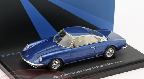 1/43 AutoCult 1964 Fiat 2300 S Coupe Speciale Pininfarina (Metallic Blue) Car Model