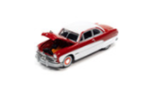 1950 Ford Coupe Red and White "Racing Champions Mint 2022" Release 2 Limited Edition to 8548 pieces Worldwide 1/64 Diecast Model Car by Racing Champions