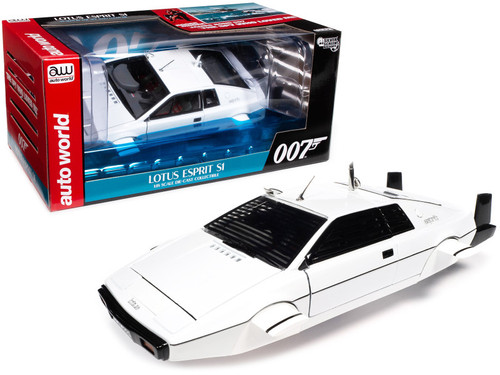 1/18 Auto World Lotus Esprit S1 Submarine Car White James Bond 007