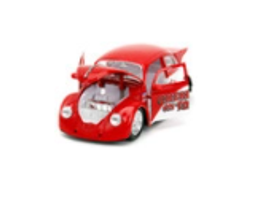 1959 Volkswagen Drag Beetle "Cherry on Top" Red and White "Punch Buggy" Series 1/24 Diecast Model Car by Jada