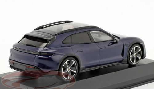 1/43 Minichamps 2022 Porsche Taycan Cross Turismo Turbo S (Gentian Blue Metallic) Car Model