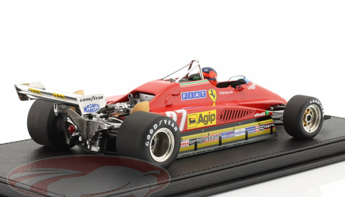 1/18 GP Replicas 1982 Formula 1 Gilles Villeneuve Ferrari 126 C2 #27 Belgium GP Car Model