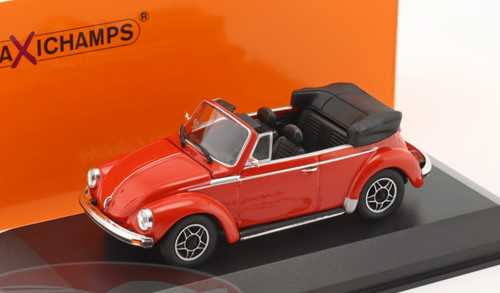 1/43 Minichamps 1979 Volkswagen VW Beetle 1303 Convertible (Red) Car Model