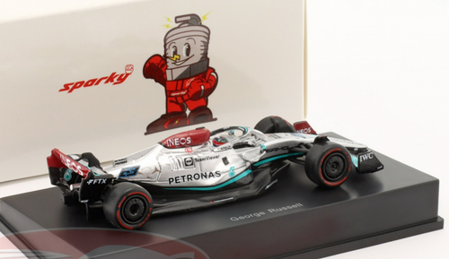 1/64 Spark 2022 Formula 1 George Russell Mercedes-AMG F1 W13 #63 Car Model