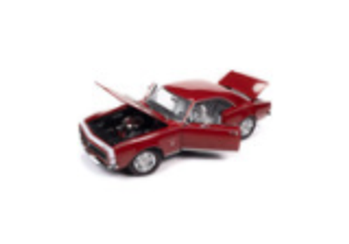 1/18 Auto World 1967 Chevrolet Camaro RS/SS Bolero (Red with White Stripe and White Interior) "Hemmings Motor News" Magazine Cover Car (March 2014) Diecast Car Model