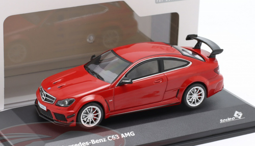 1/43 Solido Mercedes-Benz AMG C63 Coupe Black Series (Red) Diecast Car Model