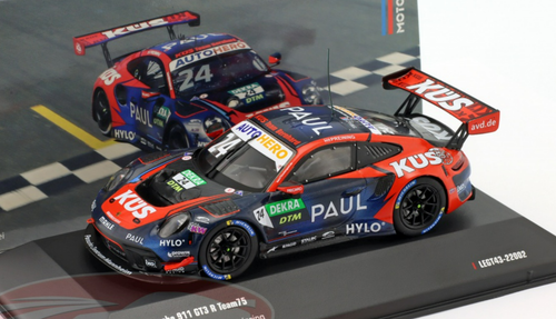 1/43 Ixo 2022 Porsche 911 GT3 R #24 Winner Norisring DTM KÜS Team75 Bernhard Thomas Preining Car Model